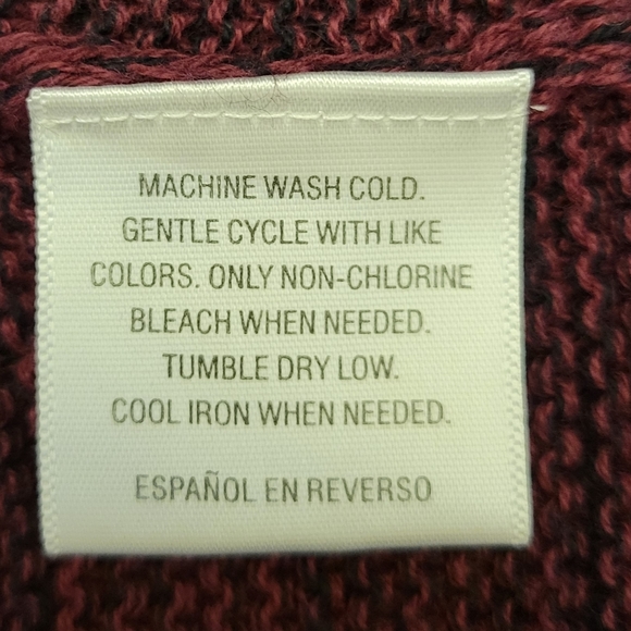 Knit Mini Burgundy Skirt Size PL - Picture 6 of 10